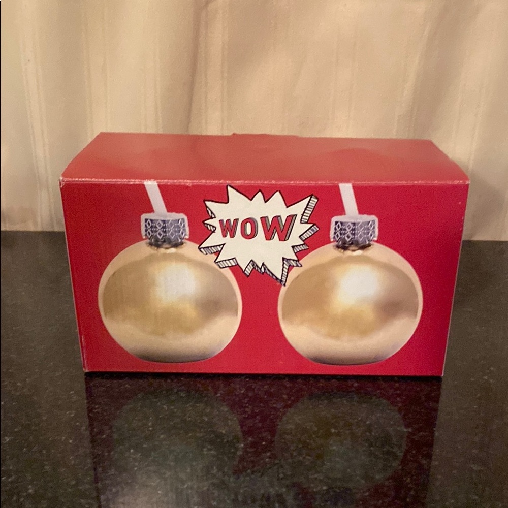 NEW! Two Gold Cocktail Ball Glasses